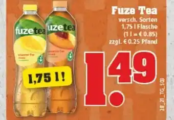 trinkgut Fuze Tea 1,75L Angebot