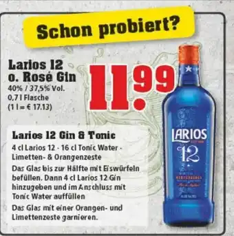 trinkgut Larlose 12 o. Rosé Gin 0,7L Angebot