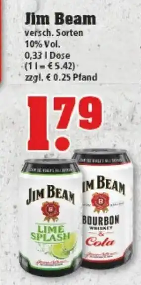 trinkgut Jim Beam 0,33L Angebot