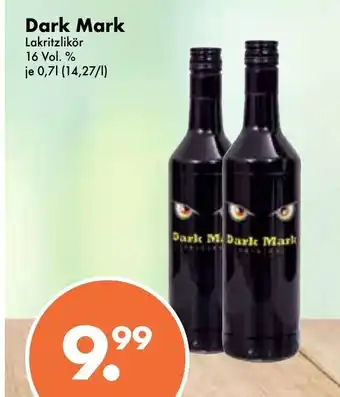 Trink und Spare Dark Mark Lakritzlikör 0,7L Angebot