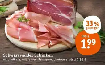 tegut Schwarzwälder Schinken 100 g Angebot