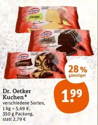 tegut Dr. Oetker Kuchen 350 g Packung Angebot