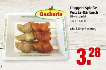 Markant Gackerle Flaggen Spieße Puszta Bärlauch 220g Angebot