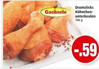 Markant Gackerle Drumsticks Hähnchenunterkeulen 100g Angebot