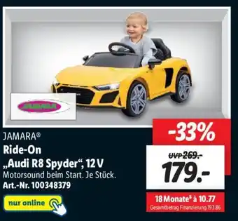 Lidl Jamara Ride-on Audi R8 Spyder, 12 V Angebot