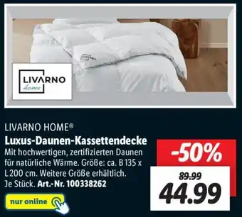 Lidl Livarno Home Luxus Daunen Kassettendecke Angebot