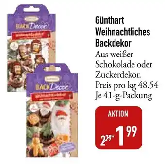 Galeria Markthalle Günthart Weihnachtliches Backdekor 41 g Packung Angebot