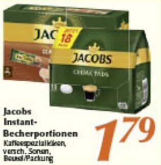 inkoop Jacobs Instant Becherportionen Angebot