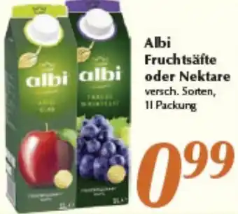 inkoop Albi Fruchtsäfte oder Nektare 1L Packung Angebot