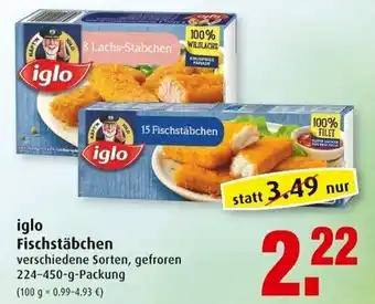 Markant Iglo Fischstäbchen 224-450g Angebot