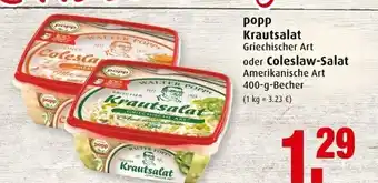 Markant Popp Krautsalat oder Coleslaw Salat 400g Becher Angebot