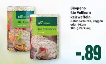 Markant Biogreno Bio Vollkorn Reiswaffeln 100g Angebot