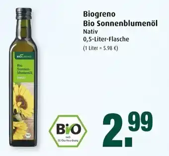 Markant Biogreno Bio Sonnenblumenöl 0,5L Angebot