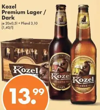 Trink und Spare Kozel Premium Lager/ Dark 20x05L Angebot