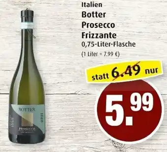 Markant Italien Botter Prosecco Frizzante 0,75L Angebot