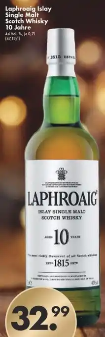 Trink und Spare Laphroaig Islay Single Malt Scotch Whisky 10 Jahre 0,7L Angebot