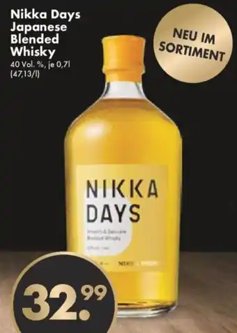 Trink und Spare Nikka Days Japanese Blended Whisky 0,7L Angebot