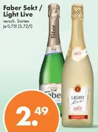 Trink und Spare Faber Sekt/Light Live 0,75L Angebot