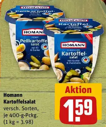 REWE Homann Kartoffelsalat 400 g Pckg. Angebot