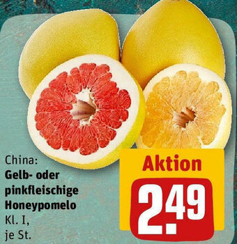 REWE Gelb oder Pinkfleischige Honeypomelo Angebot