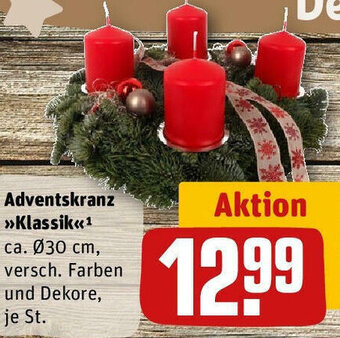 REWE Adventskranz Klassik Angebot