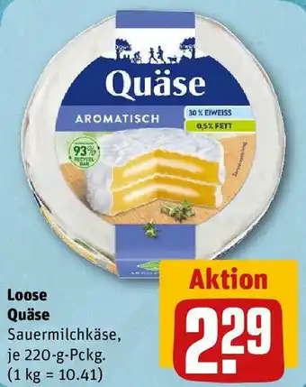 REWE Loose Quäse 220 g Pckg. Angebot