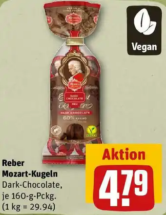 REWE Reber Mozart Kugeln 160 g Pckg. Angebot