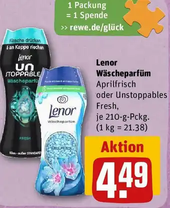 REWE Lenor Wäscheparfüm 210 g Pckg. Angebot