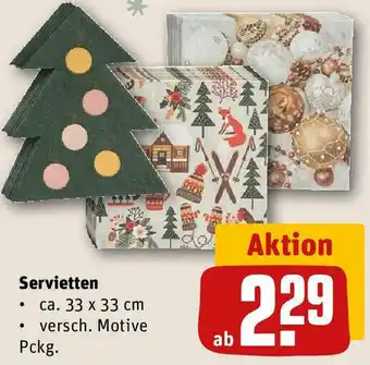 REWE Servietten Angebot