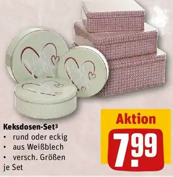 REWE Keksdosen Set Angebot