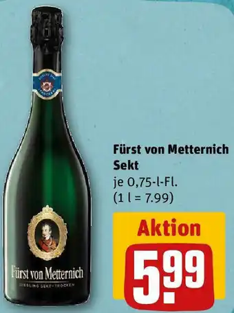 REWE Fürst von Metternich Sekt 0,75 L-Fl. Angebot