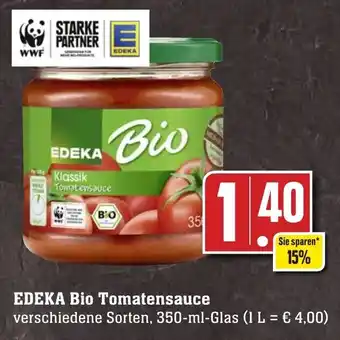 Edeka Neukauf Edeka Bio Tomatensauce 350 ml Glas Angebot