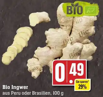 Edeka Neukauf Bio Ingwer 100 g Angebot