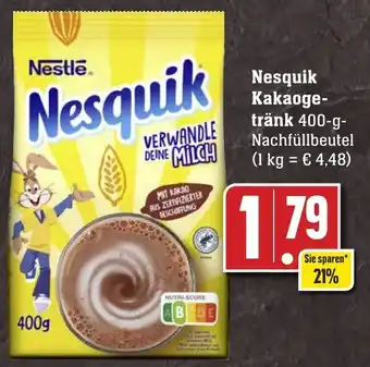 Edeka Neukauf Nesquik Kakaogetränk 400 g Nachfüllbeutel Angebot