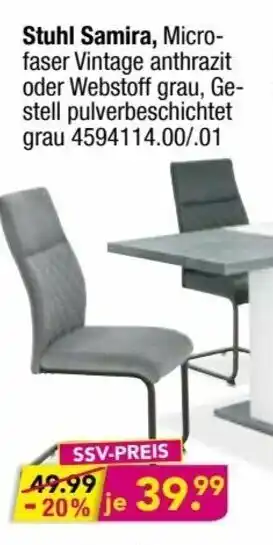 Möbel Boss Stuhl Samira Angebot