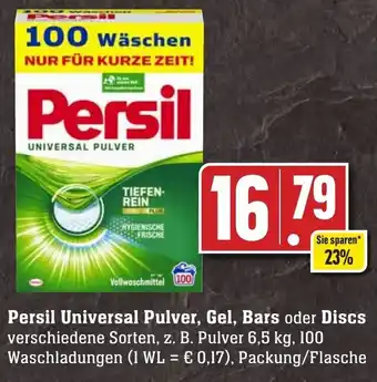 Edeka Neukauf Persil Universal Pulver, Gel, Bars oder Discs 100 Waschladungen Angebot