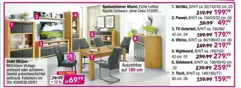 Möbel Boss Stuhl Mirjam oder Speisezimmer Miami Angebot