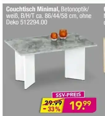 Möbel Boss Couchtisch Minimal Angebot