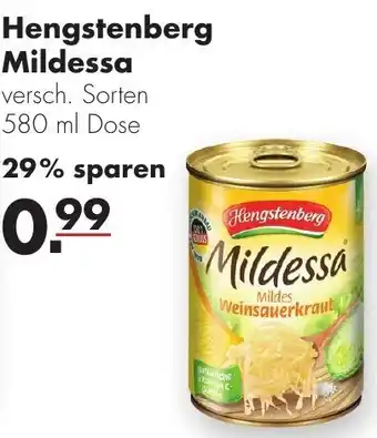 Handelshof Hengstenberg Mildessa Weinsauerkraut 580ml Angebot