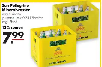 Handelshof San Pellegrino Mineralwasser 16*750ml Angebot