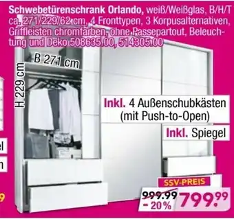 Möbel Boss Schwebetürenschrank Orlando Angebot