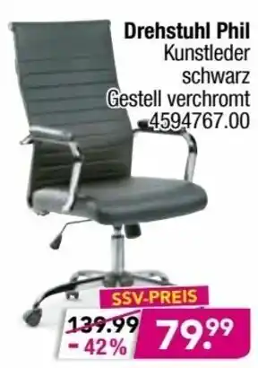 Möbel Boss Drehstuhl Phil Angebot