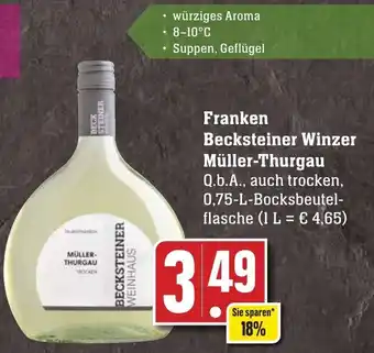 Edeka Neukauf Franken Becksteiner Winzer Müller Thurgau 0,75 L Angebot