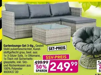 Möbel Boss Gartenlounge Set 3tlg Angebot