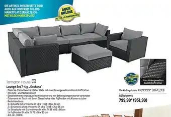 METRO Tarrington House Lounge Set 7 Tlg „orokana” Angebot