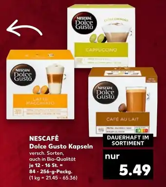 Kaufland Nescafé Dolce Gusto Kapseln 84-256 g Packg. Angebot