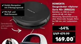 Kaufland Rowenta Saugroboter Xplorer Serie 45 (RR8225) Angebot