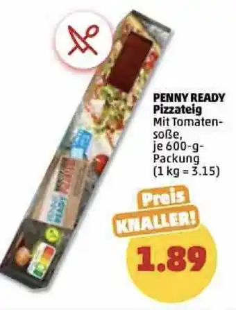 PENNY Penny Ready Pizzateig 600 g Packung Angebot