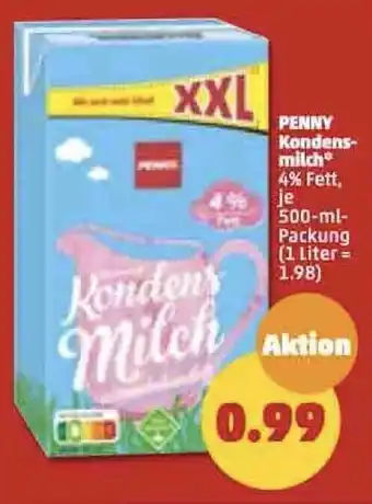 PENNY Penny Kondensmilch 500 ml Packung Angebot