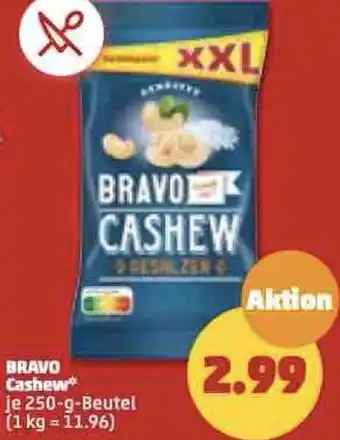 PENNY Bravo Cashew 250 g Beutel Angebot